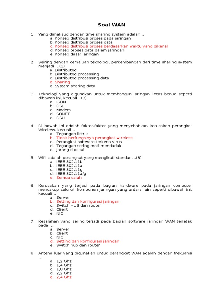 57968917 Soall Wan Kelas 3 Tkj Kunci Jawaban
