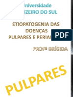 AULA 11 - 10.4.13 - ETIOPATOGENIA DAS DOENÇAS PULPARES E PERIAPICAIS - PARTE I - PULPARES