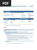 Datos Actualizados de Seguro