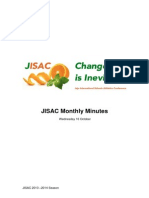 jisac monthly minutes october
