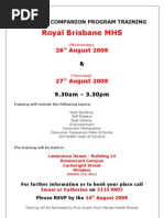 Download Royal Brisbane Womens HospitalConsumer Companion ProgramTraining Flyer by Sharon A Stocker SN17797986 doc pdf