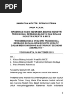 Download Sambutan Menteri Perindustrian by Muhammad Arsad Dalimunte SN177989340 doc pdf