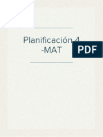 Planificación 4 -MAT