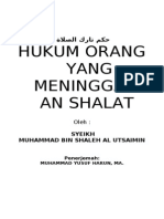 Hukum Orang Yang Meninggalkan Solat