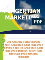 I. Pengertian Marketing