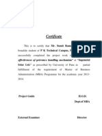 Certificate: Effectiveness of Grievance Handling Mechanism" at "Ingemetal