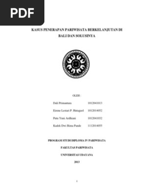 Paper Pariwisata Berkelanjutan Docx