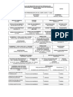 Hoja de Registro de Datos Personales Micky