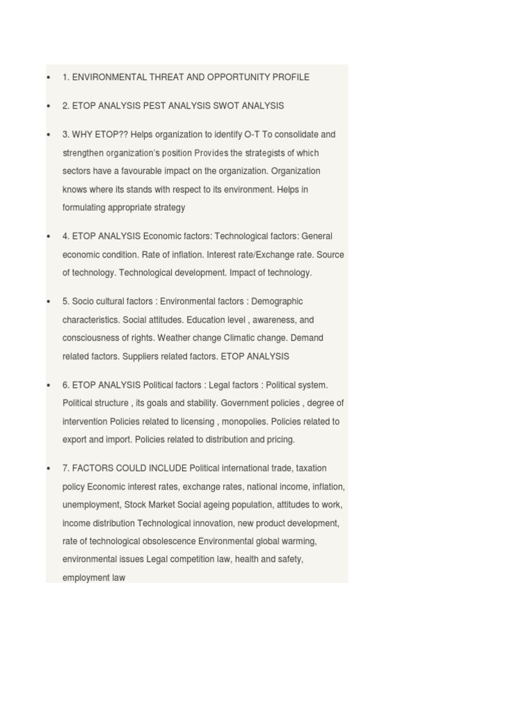 Etop Analysis | PDF | Pharmaceutical Drug | Inflation