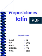 Preposiciones en Latín