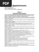 Download Managerial Economics MB004 Question by AiDLo SN178071238 doc pdf