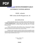 Download Makalah Sistem Pemerintahan by rahmadjaya20 SN178078893 doc pdf