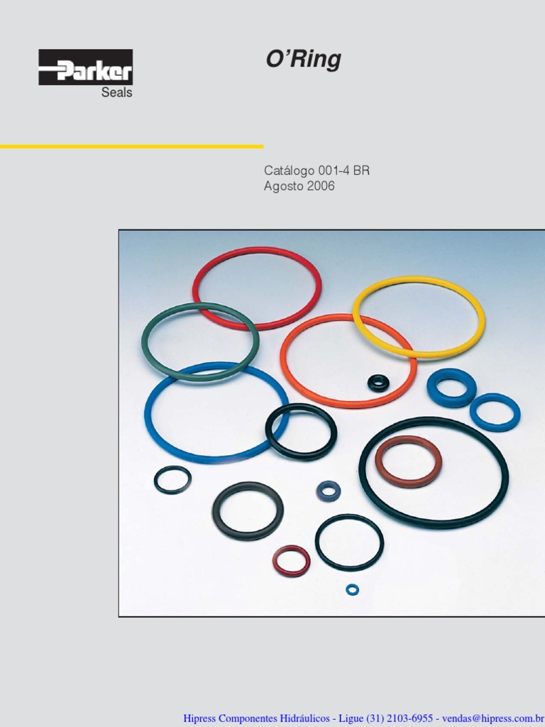 Catálogo O'Rings Parker Sufixos Atualizados Produção e Fabricação