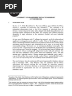 University Of Miami Public Infractions Report