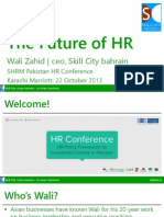 Future of HR - Wali Zahid SHRM HR Conference v1