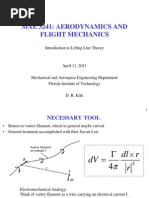 Introduction To Lifting Line Theory