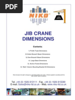Jib Crane Dimensions