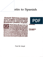 (Paul M. Lloyd) From Latin To Spanish Historical