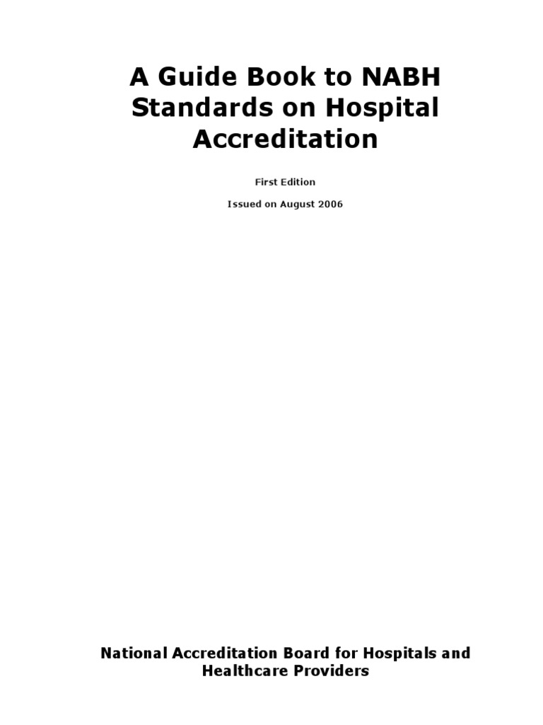 Guide Book NABH Standards PDF Patient Cardiopulmonary Resuscitation