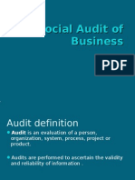 Social Audit of Business