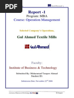 Mba Project Report On Operation Management Pdf