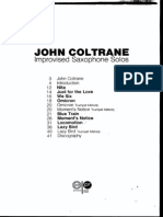 John Coltrane - Improvised Saxophone Solos PDF