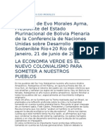 Discursos Evo Morales