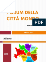 Forum della Città Mondo