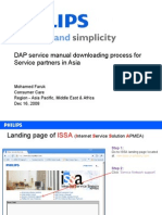 DAP Service Manual Downloading Process For Service Partners in Asia