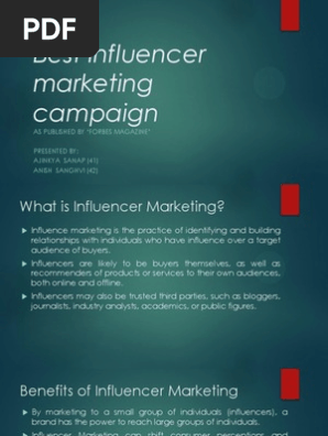 Best Influencer Marketing Campaign