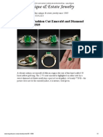 2.73 Carat Cushion Cut Emerald and Diamond Ring #30-1-3509
