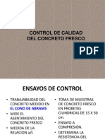 Control de Calidad Del Concreto E.N.D y Prueba Carga