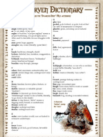 D&D 3rd Edition (Dungeons and Dragons) - Dwarven Dictionary