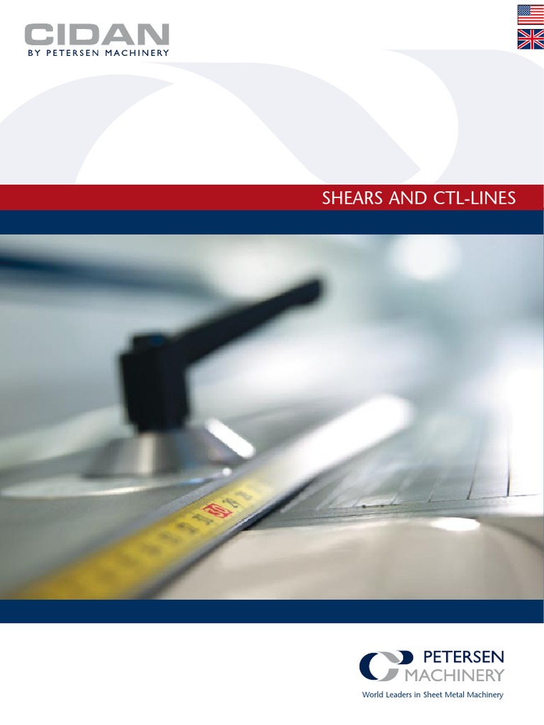 Cidan Shear Models and Features | PDF | Sheet Metal | Manufactured Goods