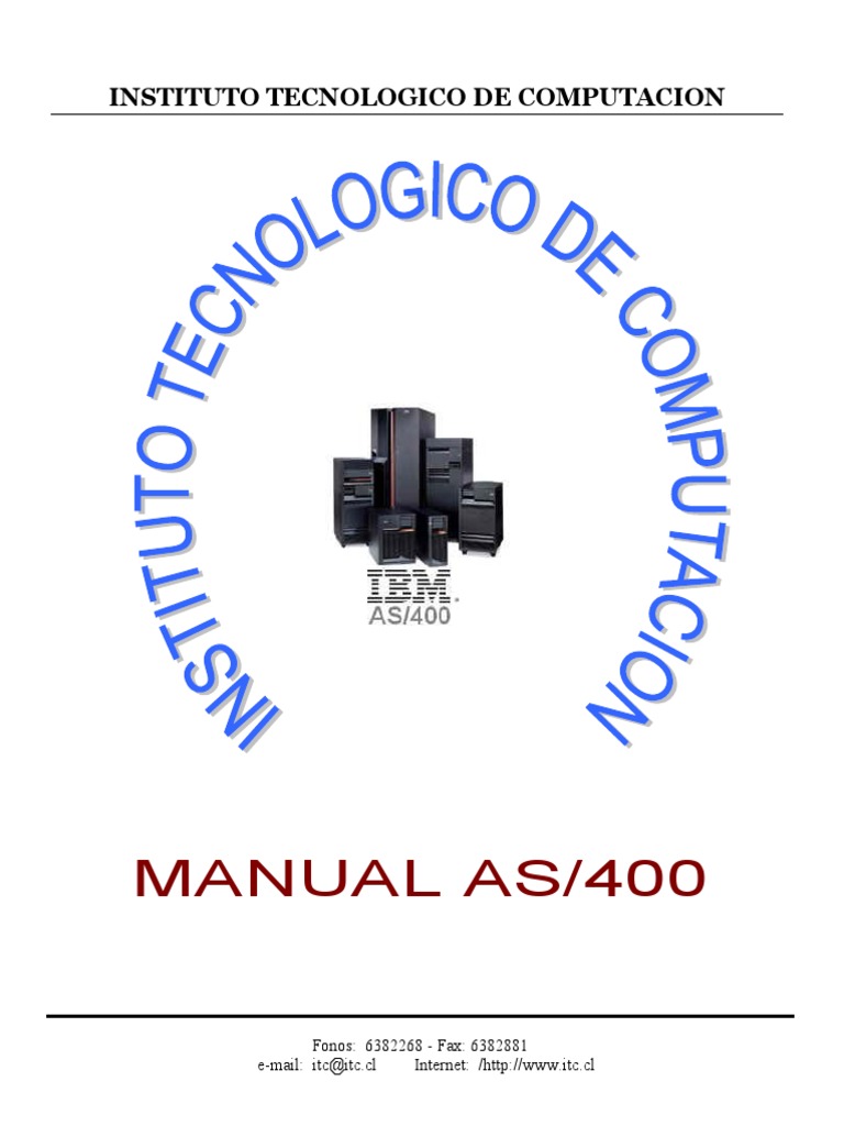 Manual del Sistema AS/400 | PDF | Sistema operativo | Interfaces ...