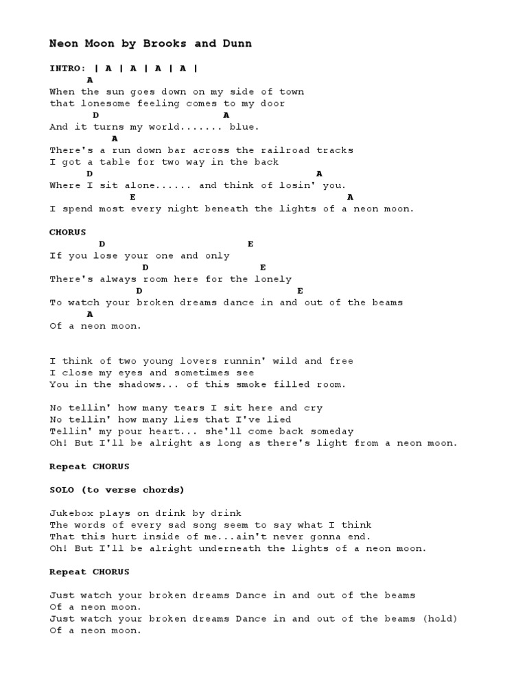 Neon Moon by Brooks and Dunn