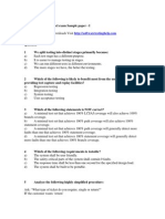 Istqb Exam Sample Paper 1