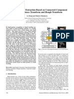 Fast Hand Feature Extraction Based On Connected Component Labeling, Distance Transform and Hough Transform