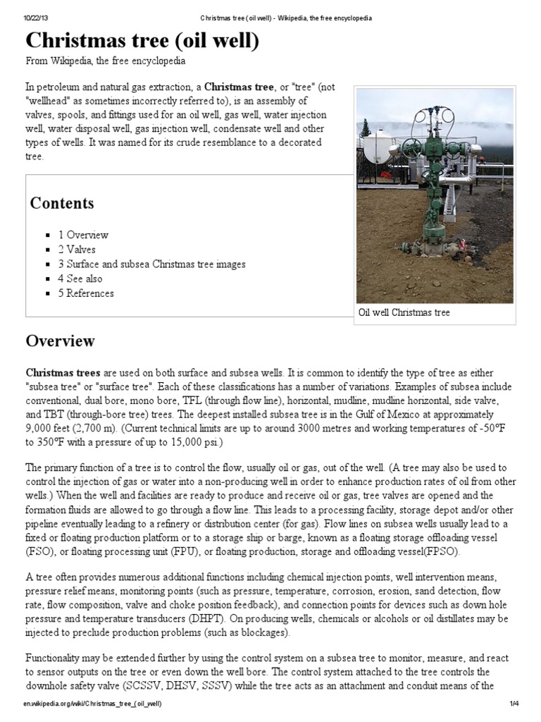 Christmas Tree (Oil Well) Wikipedia, The Free Encyclopedia Fuel