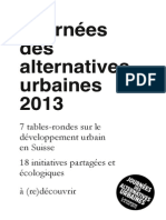 Journées Des Alternatives Urbaines 2013