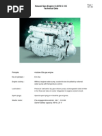 Natural Gas Engine E 2876 E 312 Technical Data