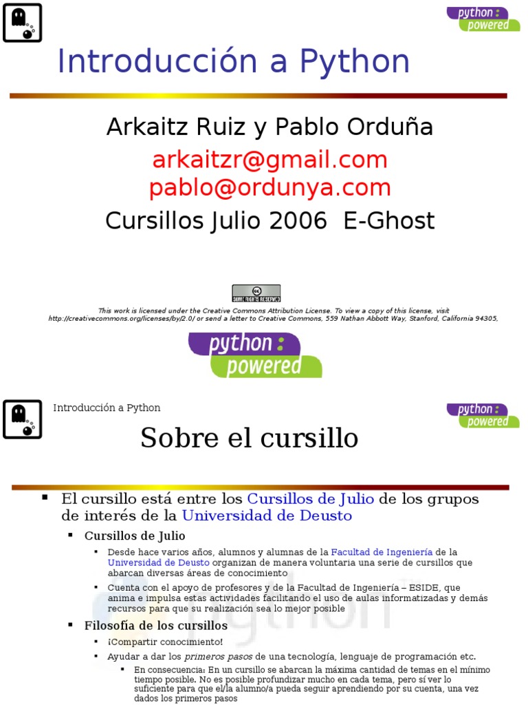 Intro Python | PDF | Xml | Python (lenguaje de programación)