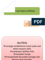 Dukungan Terapi Gizi Pasca Operasi