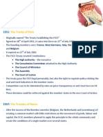 The Treaties of The European Union - Chronological