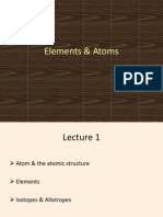 Lecture 1 Atoms Elements