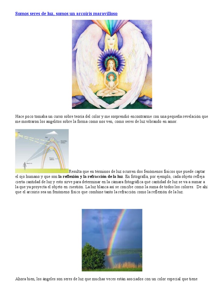 Somos Seres de Luz | Descargar gratis PDF | Ligero | Arco iris