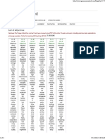 The Tongue Untied: List of Adjectives