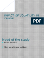 Impact of Volatility On Crude Oil Prices in Arbitrage