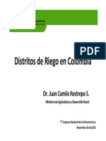 Clasificacion - Distritos de Riego - Juan Camilo Restrepo Ministro de Agricultura