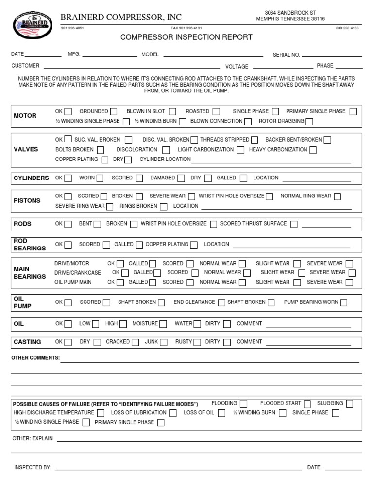 Inspection Form | PDF